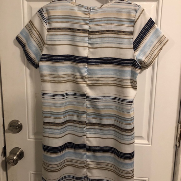 Striped Silky Dress size Medium - Picture 2 of 3